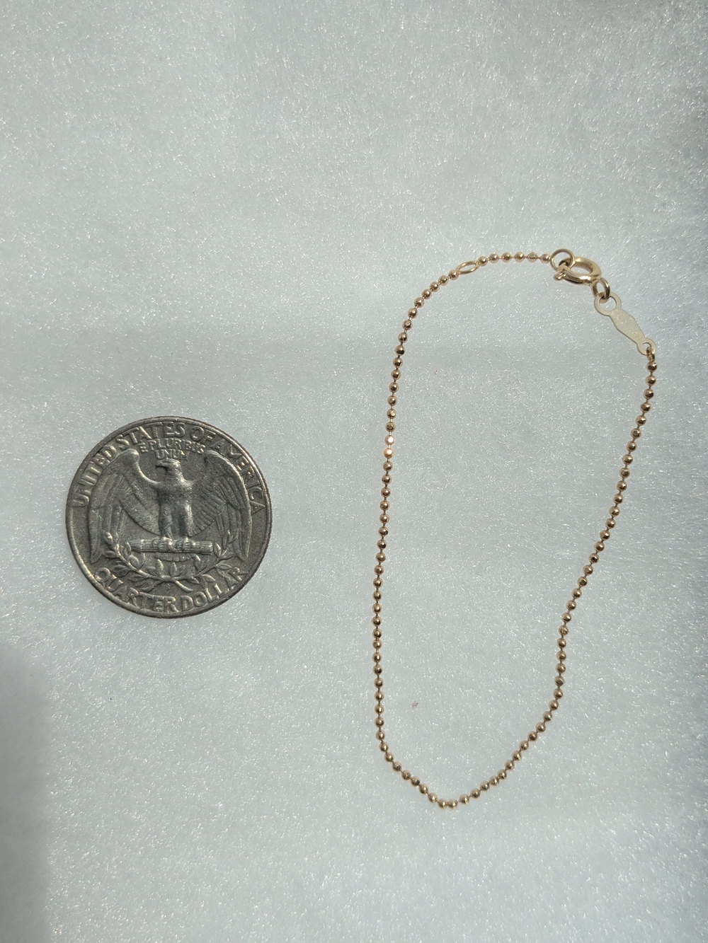 14k Catbird Gold Bead Bracelet 6-6.5 Inches - Picture 2 of 3